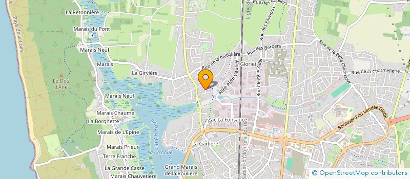 localisation de l'entreprise MONSIEUR NICOLAS BILLET  LES SABLES D'OLONNE