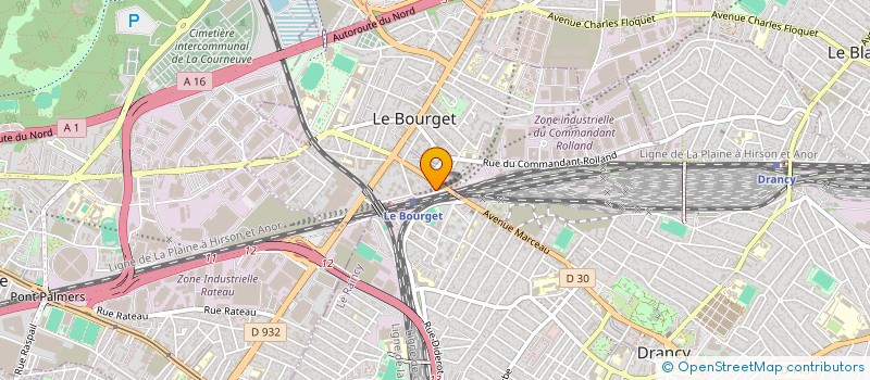 localisation de l'entreprise MONSIEUR NICOLAS BINTA  LE BOURGET