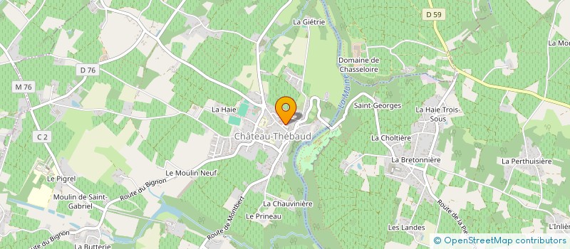 localisation de l'entreprise MONSIEUR NICOLAS BIOJOUT  CHATEAU-THEBAUD