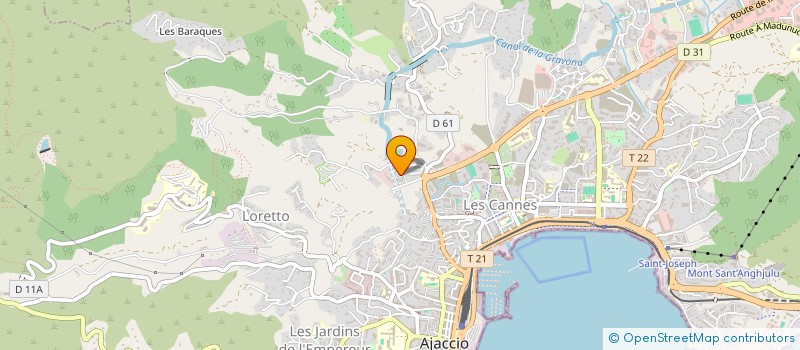 localisation de l'entreprise MONSIEUR NICOLAS BIONDI  AJACCIO