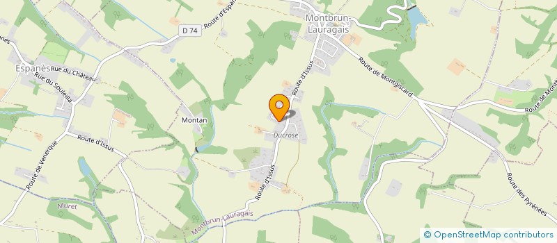 localisation de l'entreprise MONSIEUR NICOLAS BIRAL  MONTBRUN-LAURAGAIS