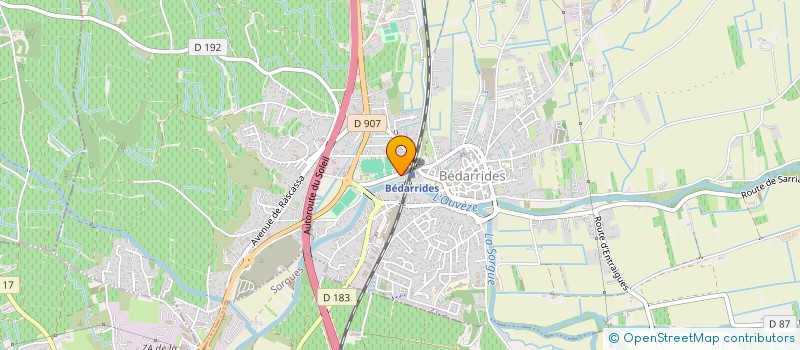 localisation de l'entreprise MONSIEUR NICOLAS BIXQUERT  BEDARRIDES