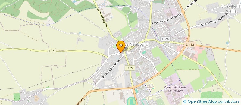 localisation de l'entreprise MONSIEUR NICOLAS BIZET  LE NEUBOURG