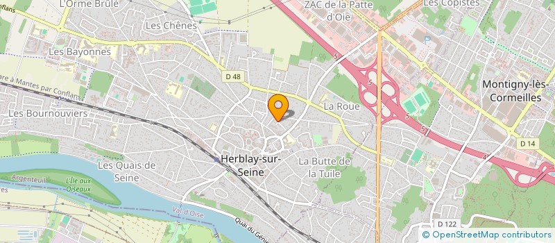 localisation de l'entreprise MONSIEUR NICOLAS BIZOT  HERBLAY-SUR-SEINE