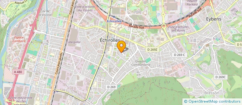 localisation de l'entreprise MONSIEUR NICOLAS BLACHON  ECHIROLLES