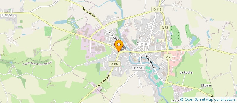 localisation de l'entreprise MONSIEUR NICOLAS BLAIS  GORRON