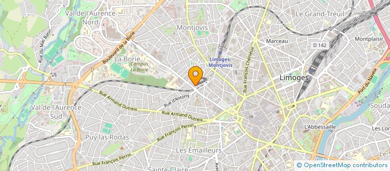 localisation de l'entreprise MONSIEUR NICOLAS BLANCHARD à LIMOGES
