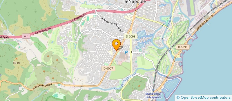 localisation de l'entreprise MONSIEUR NICOLAS BLANCHET à MANDELIEU-LA-NAPOULE