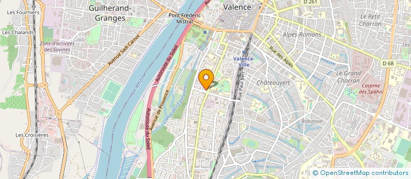 localisation de l'entreprise MONSIEUR NICOLAS BLANCHY  VALENCE