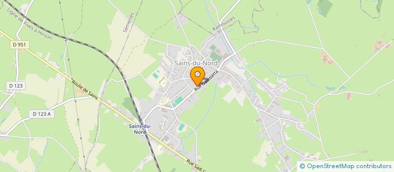 localisation de l'entreprise MONSIEUR NICOLAS BLANZIN  SAINS-DU-NORD