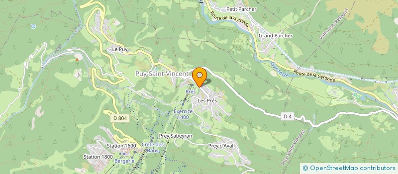 localisation de l'entreprise MONSIEUR NICOLAS BLEIN  PUY-SAINT-VINCENT