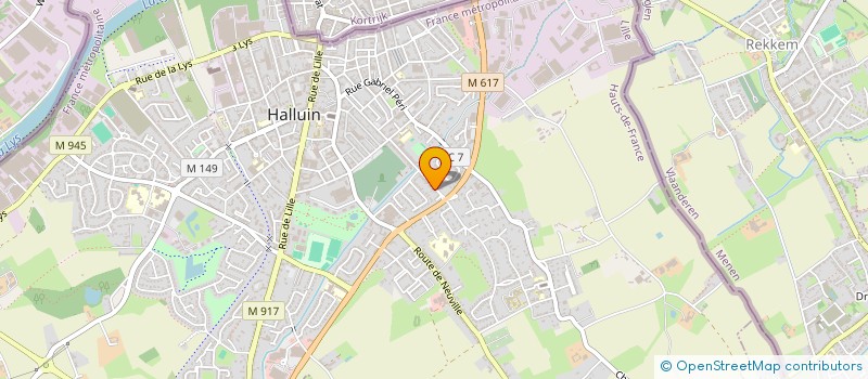 localisation de l'entreprise MONSIEUR NICOLAS BLONDEAU  HALLUIN