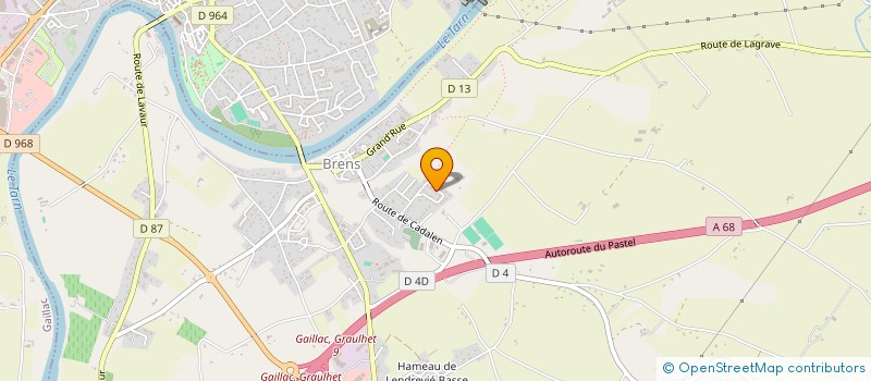 localisation de l'entreprise MONSIEUR NICOLAS BLONDEEL  BRENS