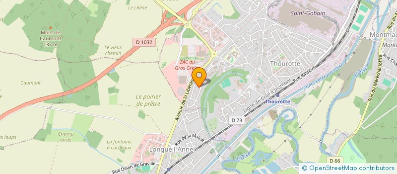 localisation de l'entreprise MONSIEUR NICOLAS BLONDELLE  THOUROTTE