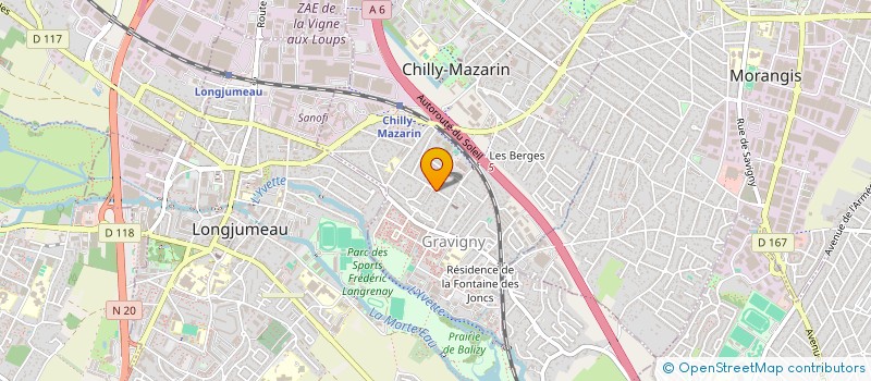 localisation de l'entreprise MONSIEUR NICOLAS BLOT  CHILLY-MAZARIN