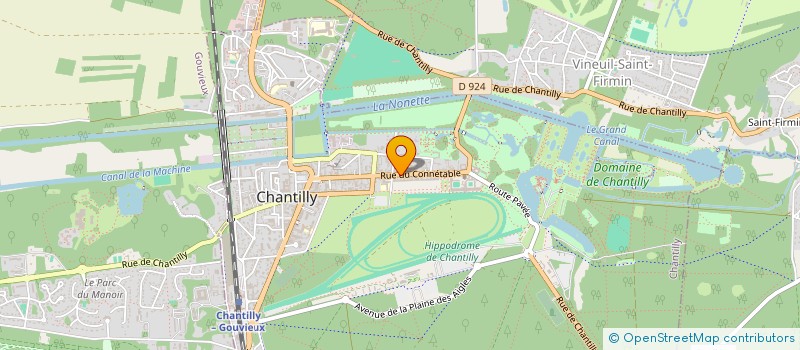 localisation de l'entreprise MONSIEUR NICOLAS BOCQUET  CHANTILLY