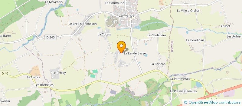 localisation de l'entreprise MONSIEUR NICOLAS BOHUON à LE VERGER