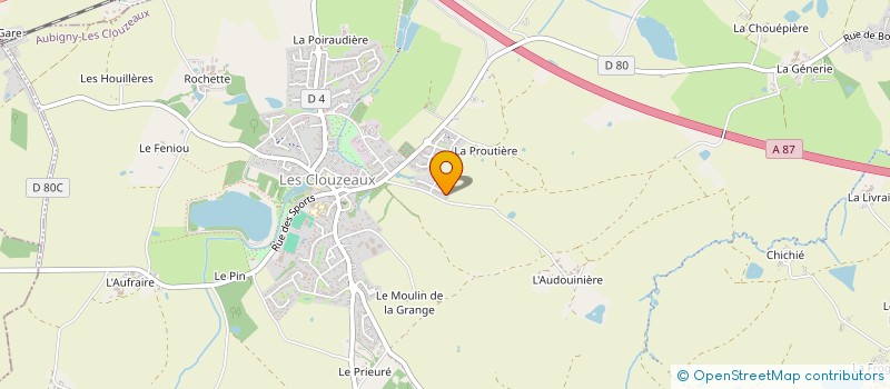 localisation de l'entreprise MONSIEUR NICOLAS BOISSEAU  AUBIGNY-LES CLOUZEAUX