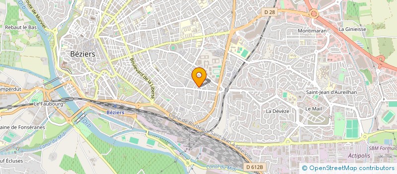 localisation de l'entreprise MONSIEUR NICOLAS BOISSON  BEZIERS