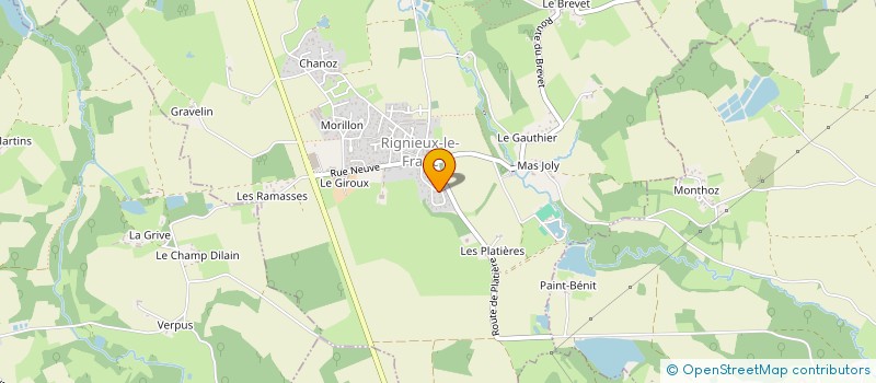 localisation de l'entreprise MONSIEUR NICOLAS BOISSON  RIGNIEUX-LE-FRANC