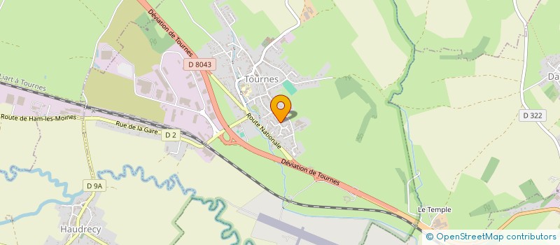 localisation de l'entreprise MONSIEUR NICOLAS BOISTAY  TOURNES