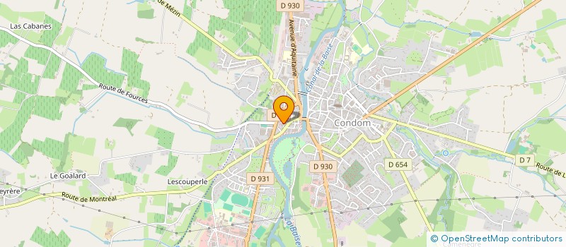 localisation de l'entreprise MONSIEUR NICOLAS BONCONOR  CAUSSENS