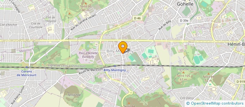 localisation de l'entreprise MONSIEUR NICOLAS BONCOURE à BILLY-MONTIGNY