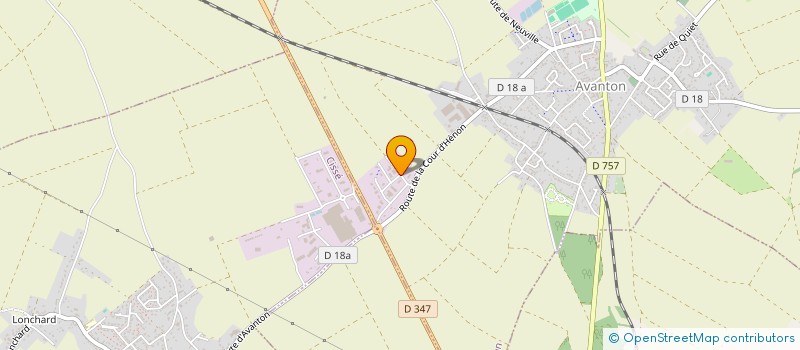 localisation de l'entreprise MONSIEUR NICOLAS BONHOMME  AVANTON