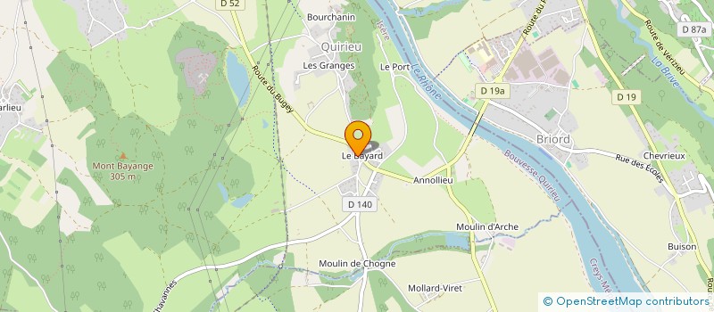 localisation de l'entreprise MONSIEUR NICOLAS BONHOMME à BOUVESSE-QUIRIEU