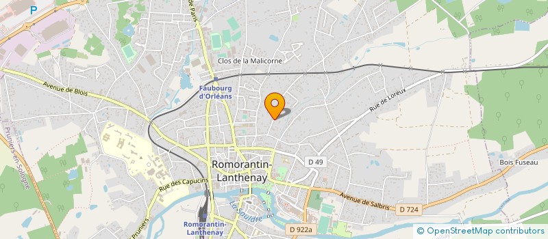 localisation de l'entreprise MONSIEUR NICOLAS BONHOMMET à ROMORANTIN-LANTHENAY