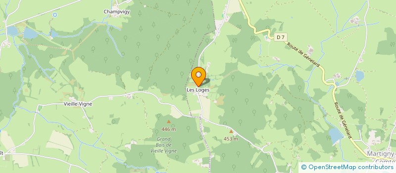 localisation de l'entreprise MONSIEUR NICOLAS BONNAND  MARTIGNY-LE-COMTE