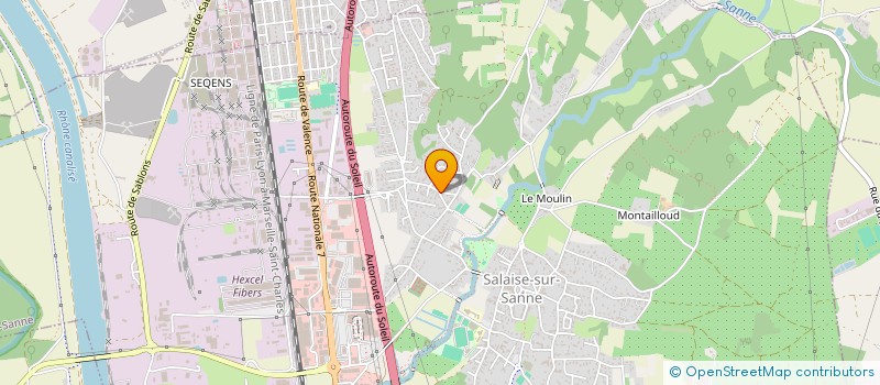 localisation de l'entreprise MONSIEUR NICOLAS BONNARD  SALAISE-SUR-SANNE