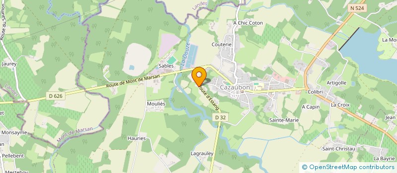 localisation de l'entreprise MONSIEUR NICOLAS BONNEFEMME à CAZAUBON