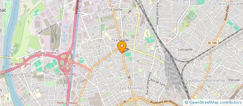 localisation de l'entreprise MONSIEUR NICOLAS BONNEVIE  TOULOUSE