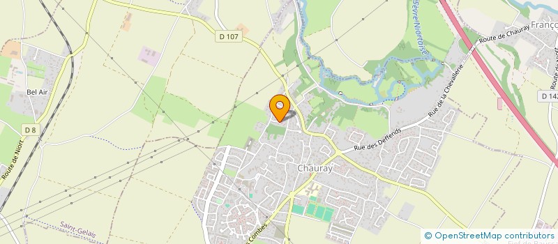 localisation de l'entreprise MONSIEUR NICOLAS BONNEVIN  CHAURAY