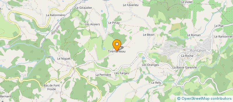 localisation de l'entreprise MONSIEUR NICOLAS BONNIER à RONTALON