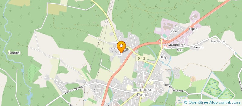 localisation de l'entreprise MONSIEUR NICOLAS BONNIER  PONTONX-SUR-L'ADOUR