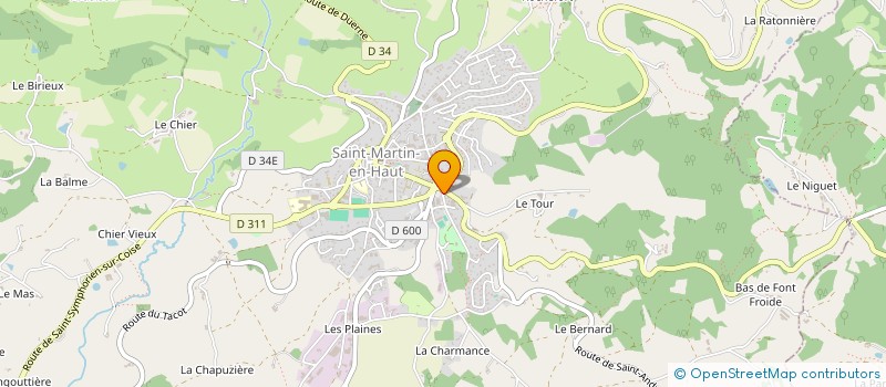 localisation de l'entreprise MONSIEUR NICOLAS BONNIN  SAINT-MARTIN-EN-HAUT