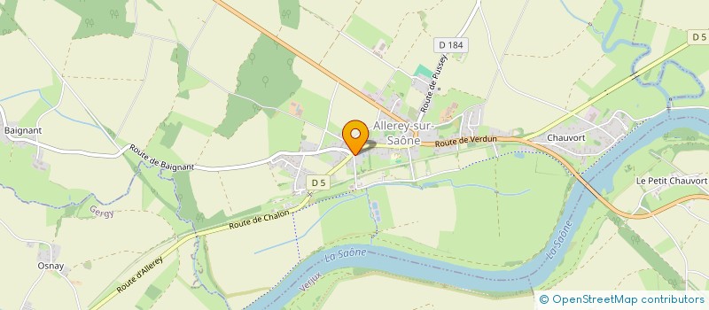 localisation de l'entreprise MONSIEUR NICOLAS BONNIN  ALLEREY-SUR-SAONE