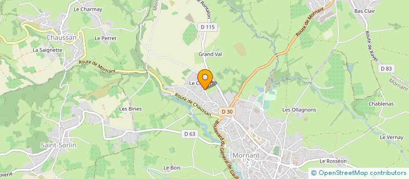 localisation de l'entreprise MONSIEUR NICOLAS BONTEMPS  MORNANT