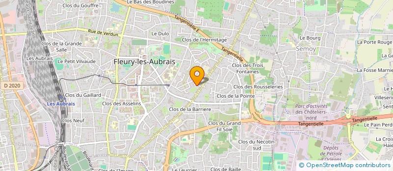 localisation de l'entreprise MONSIEUR NICOLAS BORDIER  FLEURY-LES-AUBRAIS