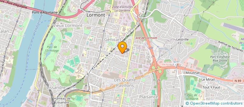 localisation de l'entreprise MONSIEUR NICOLAS BORDUS  LORMONT