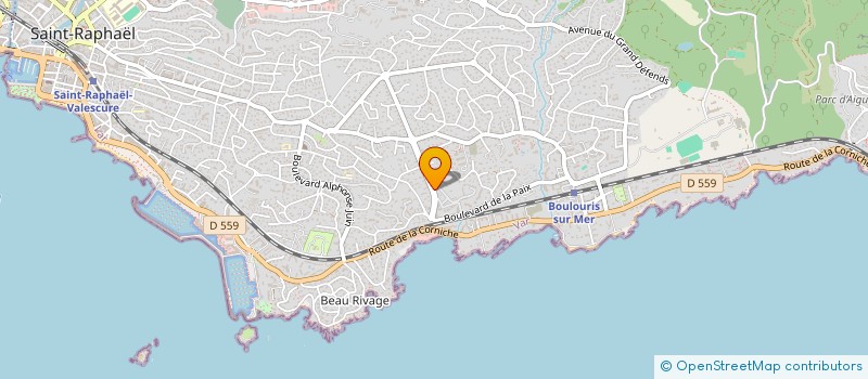 localisation de l'entreprise MONSIEUR NICOLAS BORN  SAINT-RAPHAEL
