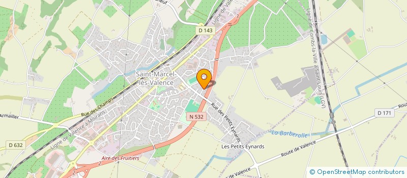 localisation de l'entreprise MONSIEUR NICOLAS BORNIER  SAINT-MARCEL-LES-VALENCE