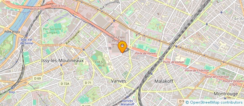 localisation de l'entreprise MONSIEUR NICOLAS BORRIEN  VANVES