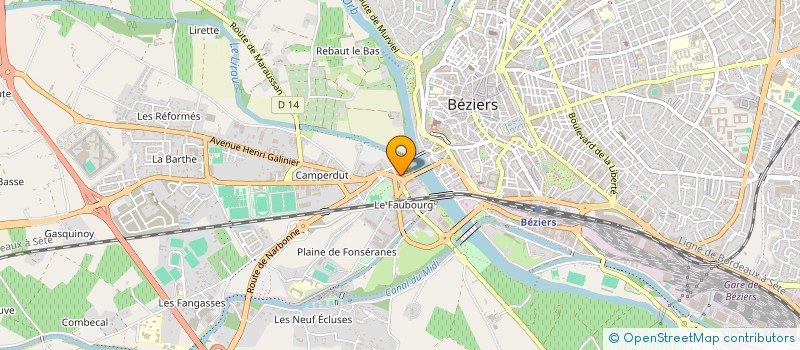 localisation de l'entreprise MONSIEUR NICOLAS BOSCH  BEZIERS