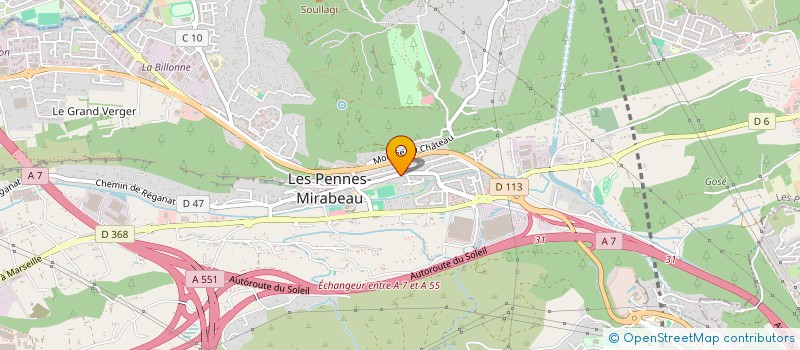 localisation de l'entreprise MONSIEUR NICOLAS BOSCHI  LES PENNES-MIRABEAU