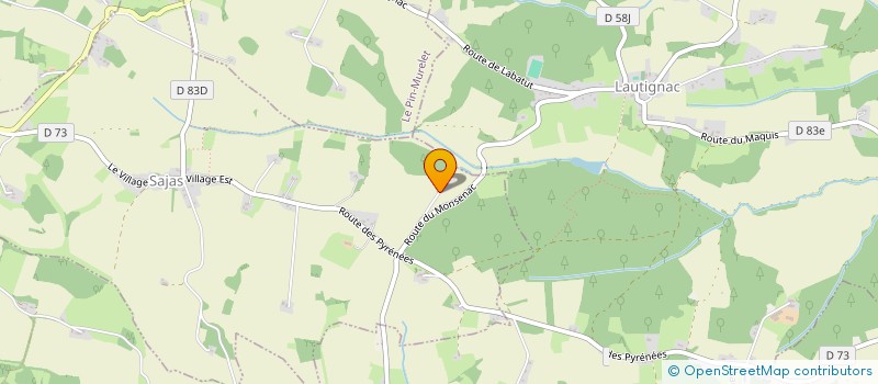 localisation de l'entreprise MONSIEUR NICOLAS BOUCHARD  SAJAS