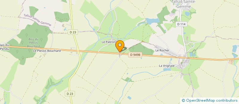 localisation de l'entreprise MONSIEUR NICOLAS BOUDET  TALLUD-SAINTE-GEMME