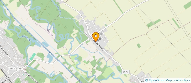 localisation de l'entreprise MONSIEUR NICOLAS BOUDIER  SAINT-BENOIT-SUR-SEINE